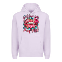 Lilac in october we wear pink  lips Premium Hoodie - AdoDesignShop