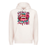 Pale Pink in october we wear pink  lips Premium Hoodie - AdoDesignShop