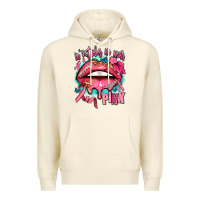 Sandshell in october we wear pink  lips Premium Hoodie - AdoDesignShop