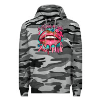 Slate Camo in october we wear pink  lips Premium Hoodie - AdoDesignShop