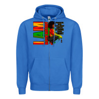 True Royal I am black history Afro American woman Zipper Hoodie - RanaPortraitStore