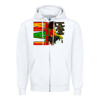 White I am black history Afro American woman Zipper Hoodie - RanaPortraitStore