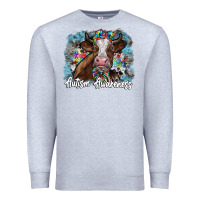 Heather Grey autism awareness 2 Premium Sweatshirt - SublimationCraftShop