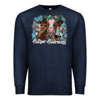 Navy autism awareness 2 Premium Sweatshirt - SublimationCraftShop
