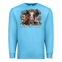 Ocean Blue autism awareness 2 Premium Sweatshirt - SublimationCraftShop