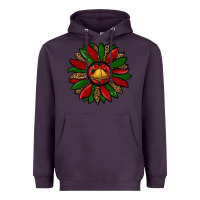 Plum christmas sunflower Heavyweight Hoodie - RanaPortraitStore