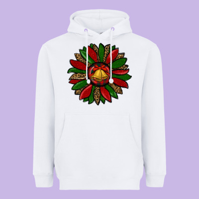 Christmas Sunflower Heavyweight Hoodie Designed By Ranaportraitstore