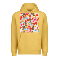 Antique Gold back to school seamless pattern 1 (3600x3600) Premium Hoodie - AdoDesignShop