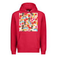 Cardinal back to school seamless pattern 1 (3600x3600) Premium Hoodie - AdoDesignShop