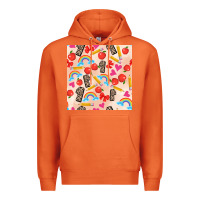 Carrot back to school seamless pattern 1 (3600x3600) Premium Hoodie - AdoDesignShop