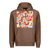 Chestnut back to school seamless pattern 1 (3600x3600) Premium Hoodie - AdoDesignShop