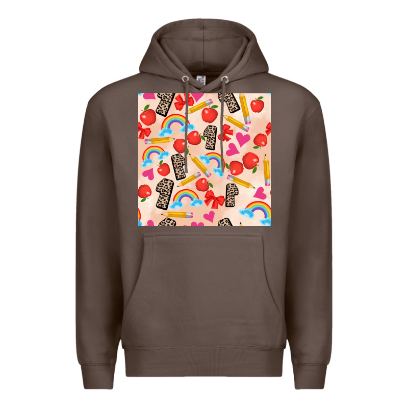 Back To School Seamless Pattern 1 (3600x3600) Premium Hoodie by AdoDesignShop | Teevron