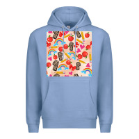 Colony Blue back to school seamless pattern 1 (3600x3600) Premium Hoodie - AdoDesignShop