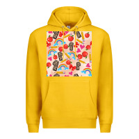 Lemon back to school seamless pattern 1 (3600x3600) Premium Hoodie - AdoDesignShop