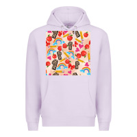 Lilac back to school seamless pattern 1 (3600x3600) Premium Hoodie - AdoDesignShop