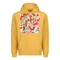 Mustard back to school seamless pattern 1 (3600x3600) Premium Hoodie - AdoDesignShop