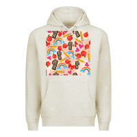 Oatmeal Heather back to school seamless pattern 1 (3600x3600) Premium Hoodie - AdoDesignShop