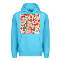Ocean Blue back to school seamless pattern 1 (3600x3600) Premium Hoodie - AdoDesignShop