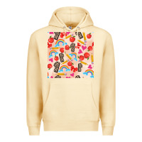 Pina Colada back to school seamless pattern 1 (3600x3600) Premium Hoodie - AdoDesignShop
