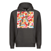 Smoke back to school seamless pattern 1 (3600x3600) Premium Hoodie - AdoDesignShop