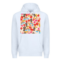 White back to school seamless pattern 1 (3600x3600) Premium Hoodie - AdoDesignShop