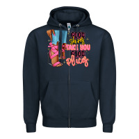 Navy Good shoes take you to good places black fashion g Zipper Hoodie - RanaPortraitStore
