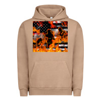 Pigment Burro firefighter thin red lin Urban Hoodie - LillyAllenDesigns