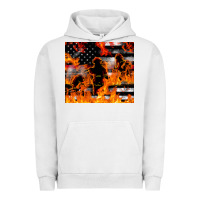 Pigment Lunar Rock firefighter thin red lin Urban Hoodie - LillyAllenDesigns