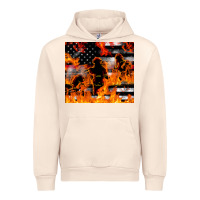 Sandshell firefighter thin red lin Urban Hoodie - LillyAllenDesigns