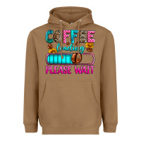 Toasted Coconut coffee loading please wait Heavyweight Hoodie - Zillion Design Studio