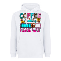 White coffee loading please wait Heavyweight Hoodie - Zillion Design Studio
