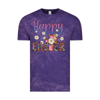 Cloud Purple happy easter cross Vintage Tee - Artiststas