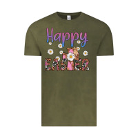 Vintage Olive happy easter cross Vintage Tee - Artiststas