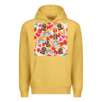 Antique Gold back to school seamless pattern 2 (3600x3600) Premium Hoodie - AdoDesignShop