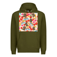 Back To School Seamless Pattern 2 (3600x3600) Premium Hoodie | Teevron