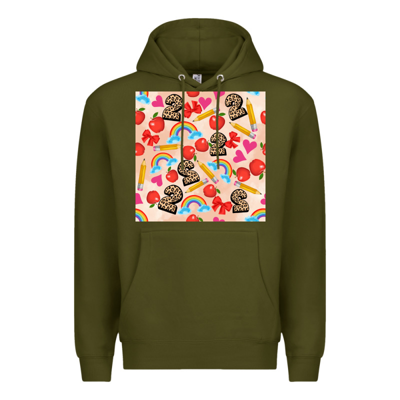 Back To School Seamless Pattern 2 (3600x3600) Premium Hoodie by AdoDesignShop | Teevron