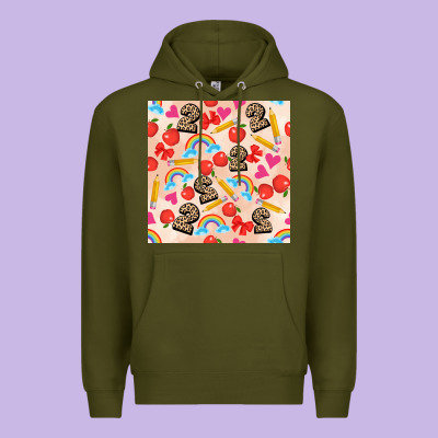 Back To School Seamless Pattern 2 (3600x3600) Premium Hoodie Designed By Adodesignshop