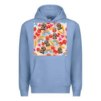 Colony Blue back to school seamless pattern 2 (3600x3600) Premium Hoodie - AdoDesignShop