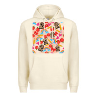 Sandshell back to school seamless pattern 2 (3600x3600) Premium Hoodie - AdoDesignShop