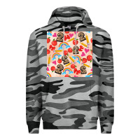 Slate Camo back to school seamless pattern 2 (3600x3600) Premium Hoodie - AdoDesignShop