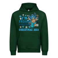 Forest Green im freakin freezin christmas 2023 Urban Hoodie - NancyCooperArtShop