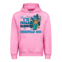 Fuchsia Pink im freakin freezin christmas 2023 Urban Hoodie - NancyCooperArtShop