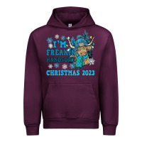 Mauve Wine im freakin freezin christmas 2023 Urban Hoodie - NancyCooperArtShop