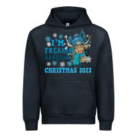 Navy im freakin freezin christmas 2023 Urban Hoodie - NancyCooperArtShop