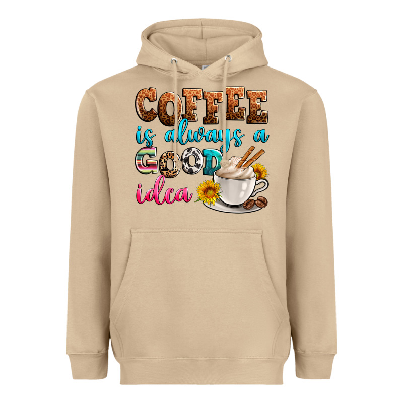 Coffee Is Always Good Idea Heavyweight Hoodie by Zillion Design Studio | Teevron