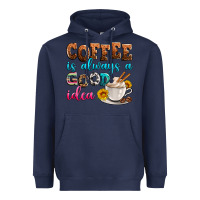 Navy coffee is always good idea Heavyweight Hoodie - Zillion Design Studio