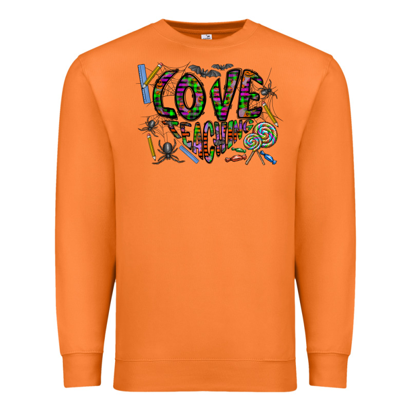 I Love Teaching Premium Sweatshirt by CowhideDigitalArt | Teevron