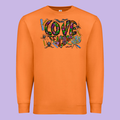 I Love Teaching Premium Sweatshirt Designed By Cowhidedigitalart