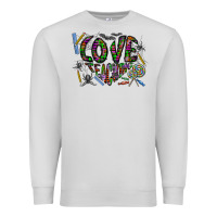 Dove Grey i love teaching Premium Sweatshirt - CowhideDigitalArt