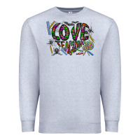 Heather Grey i love teaching Premium Sweatshirt - CowhideDigitalArt